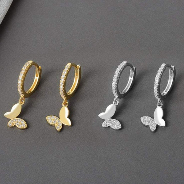 Butterfly Hoops in Sterling Silver HNS Studio Canada