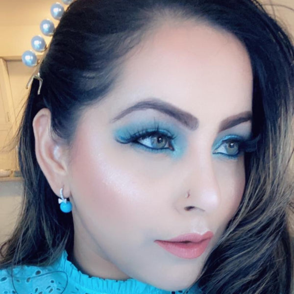 Turquoise Drop Earrings 14k White Gold plated