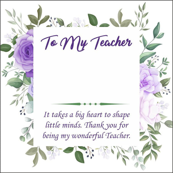 Thank you for Helping Me Grow Teacher's Keychain HNS Studio Canada