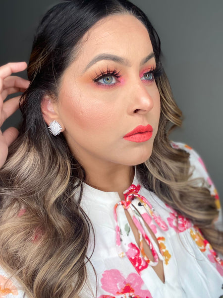 Double Halo Cubic Zirconia Studs