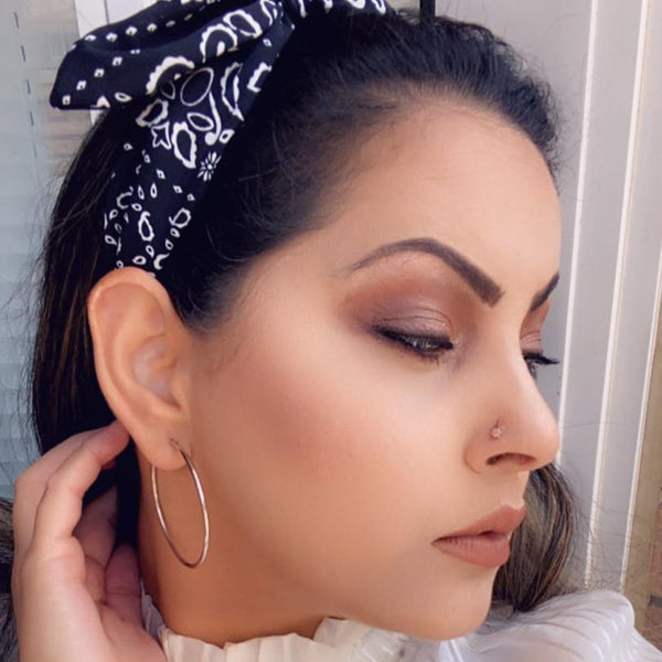 Sterling Silver Big Hoops