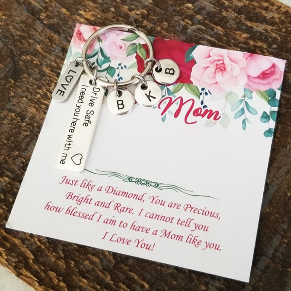 Drive Safe I Need You Here With Me Keychain  HNS Studio