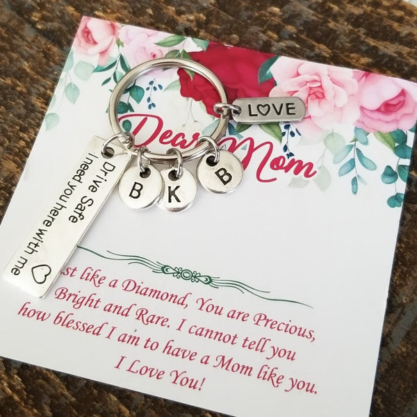 Drive Safe I Need You Here With Me Keychain  HNS Studio