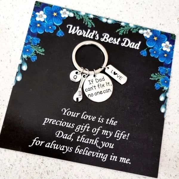 If Dad Can't Fix it No One Can Personalized Keychain HNS Studio Canada