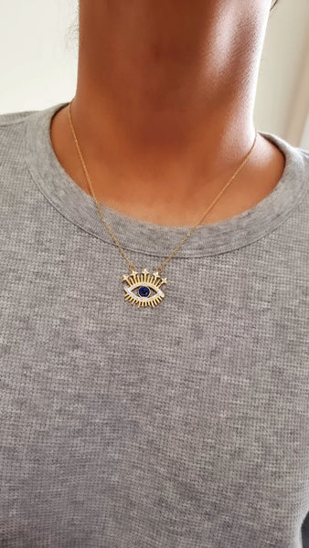 Evil Eye Necklace Gold