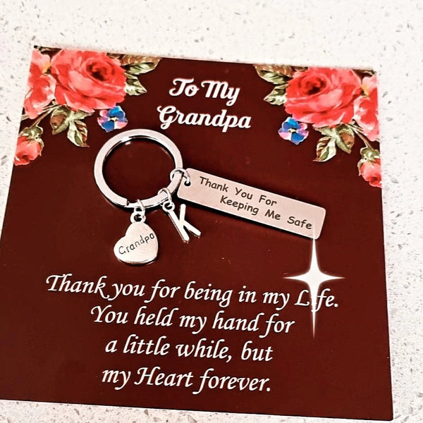 Personalized Keychain for Grandpa HNS Studio Canada