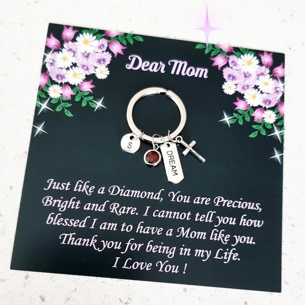 Faith Cross Personalized Keychain HNS Studio Canada