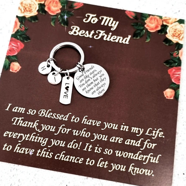 Personalized Friendship Keychain HNS Studio Canada