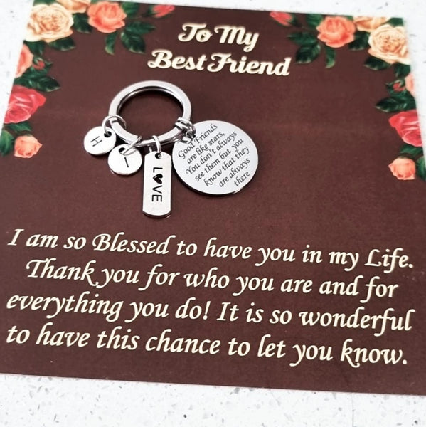 Personalized Friendship Keychain HNS Studio Canada