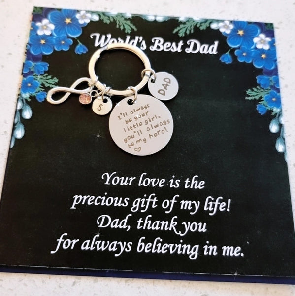 Best Dad Personalized Keychain