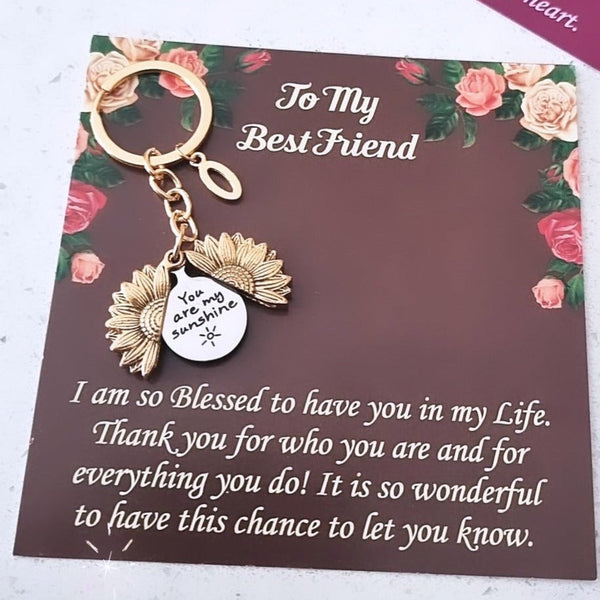 You Are My Sunshine Keychain Personalized HNS Studio Canada