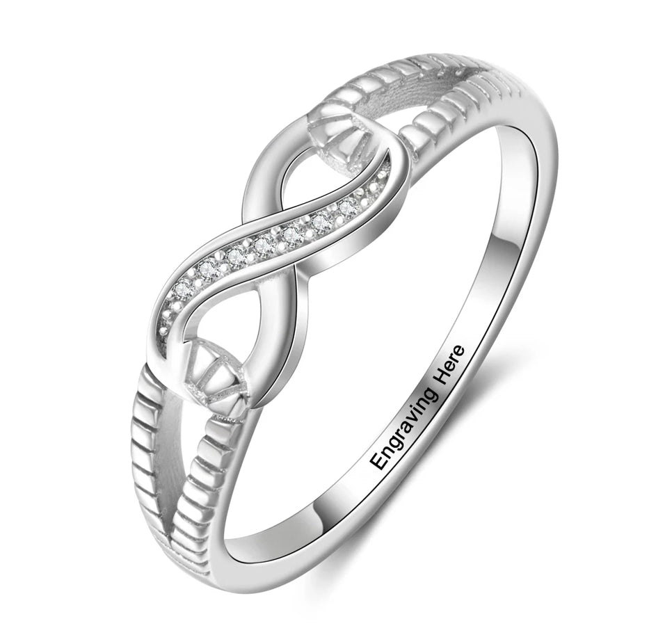 Personalized sales infinity ring