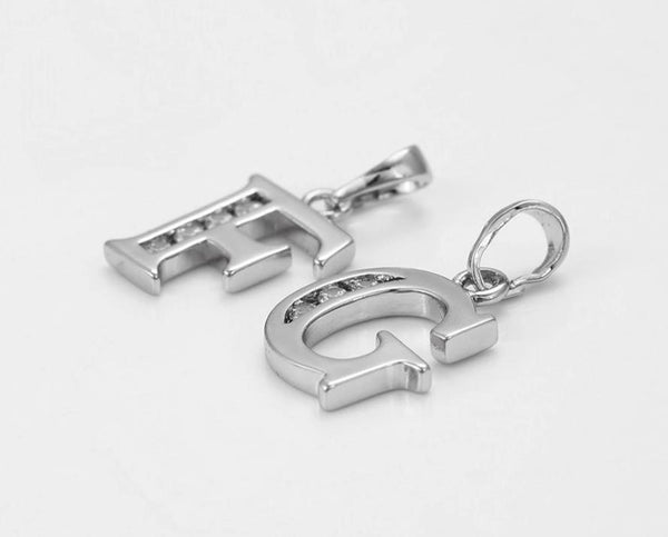 Sterling Silver Initial Pendant Necklace
