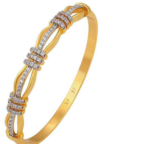 24K Gold Filled Hinged Bangle HNS Studio Canada