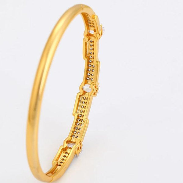 24K Gold Filled Hinged Bangle HNS Studio Canada