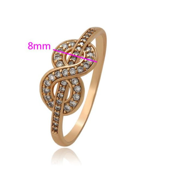 18K Gold Plated Infinity Ring HNS Studio Canada