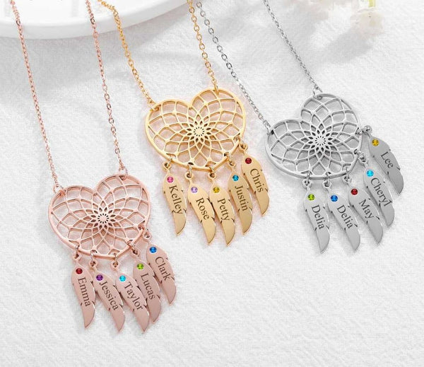 Personalized Dream Catcher Necklace  HNS Studio Canada