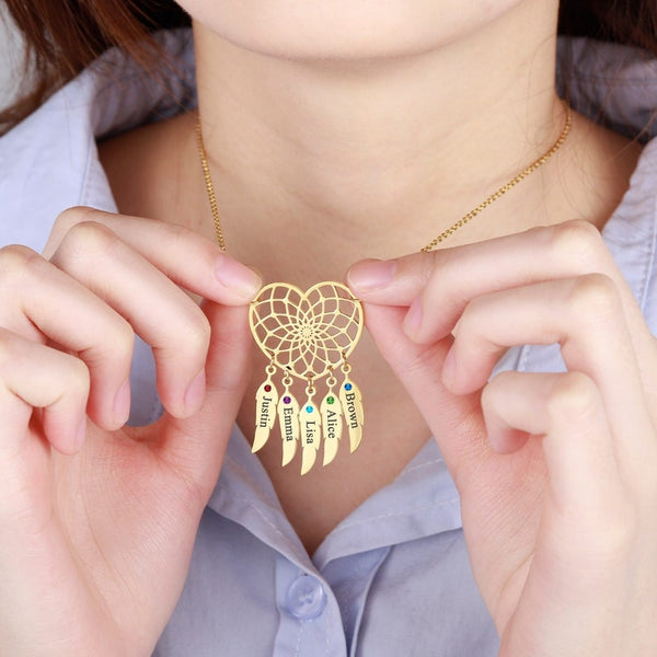 Personalized Dream Catcher Necklace  HNS Studio Canada