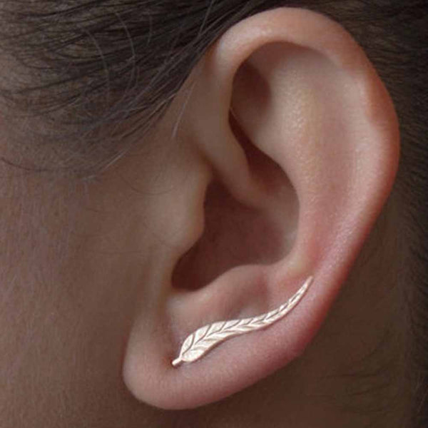 Leaf Ear Cuff Sweep Climbers - HNS Studio