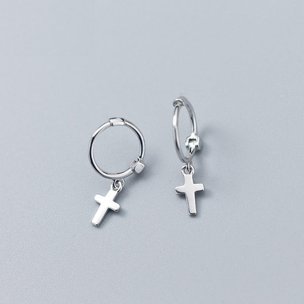 Solid Sterling Silver Small Dangle earrings - HNS Studio