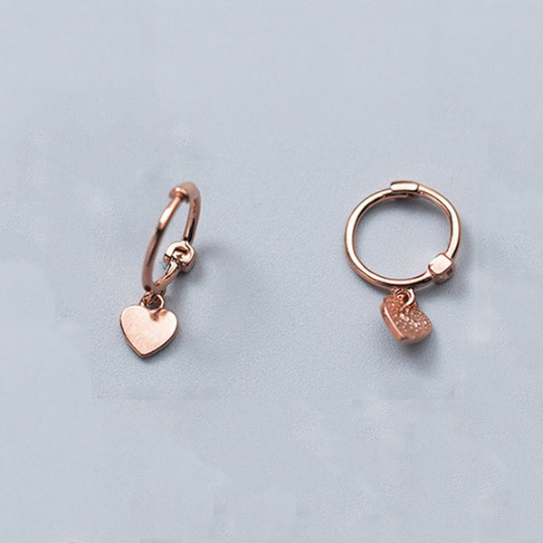 Solid Sterling Silver Small Dangle earrings - HNS Studio