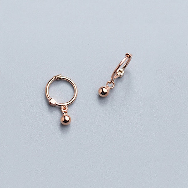 Solid Sterling Silver Small Dangle earrings - HNS Studio