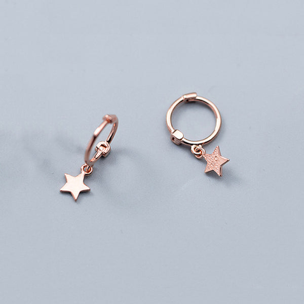 Solid Sterling Silver Small Dangle earrings - HNS Studio