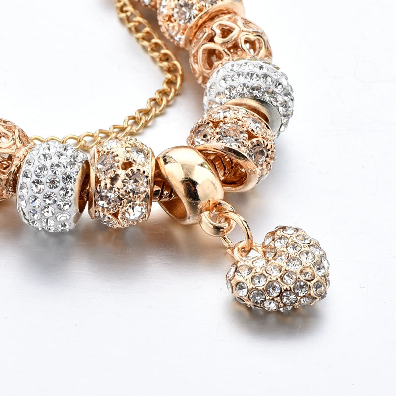 Gold Plated Charms Bracelet, HNS Studio