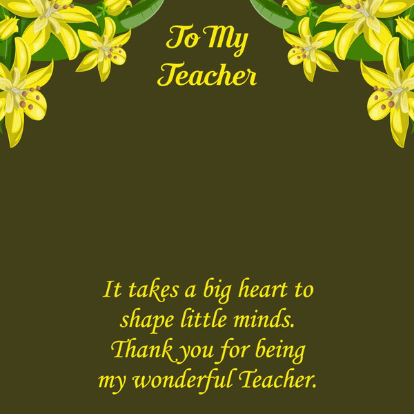 Thank you for Helping Me Grow Teacher's Keychain HNS Studio Canada