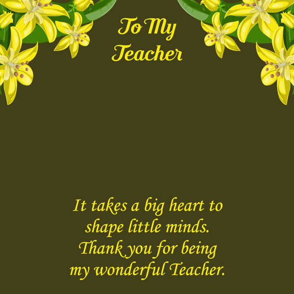 Teaching is a work of Heart Teacher's Keychain HNS Studio Canada