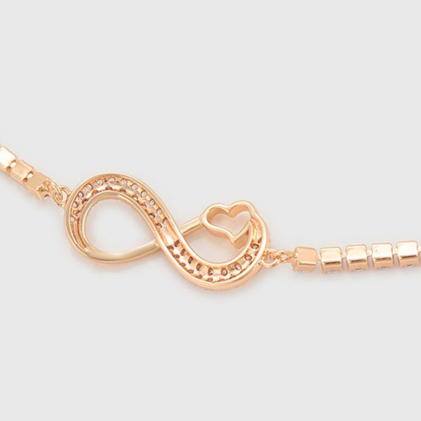 Infinity Bracelet With Heart HNS Studio Canada 