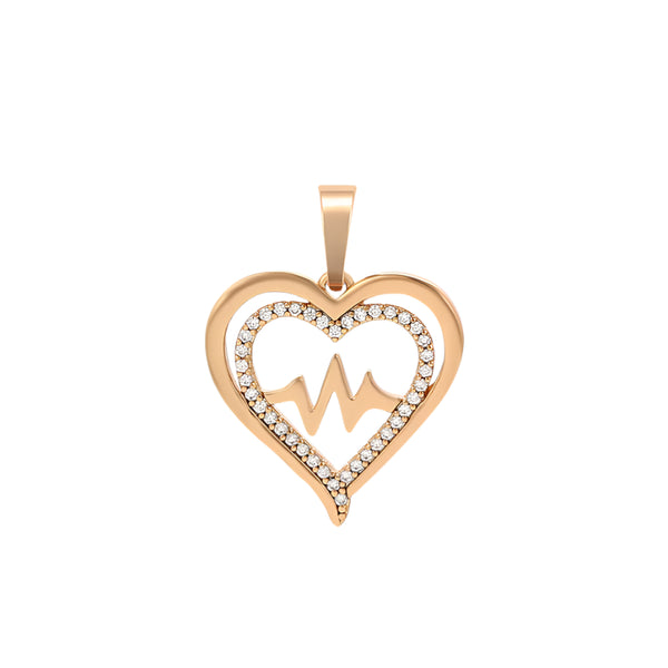 Gold-Filled Heartbeat Necklace