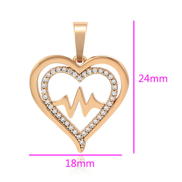 Gold-Filled Heartbeat Necklace – Eternal Love