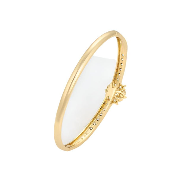 14K gold plated bangle bracelet – water-resistant, never fading, and stylish for everyday wear