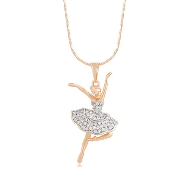 Adorable Dancer Ballerina Necklace HNS Studio Canada 