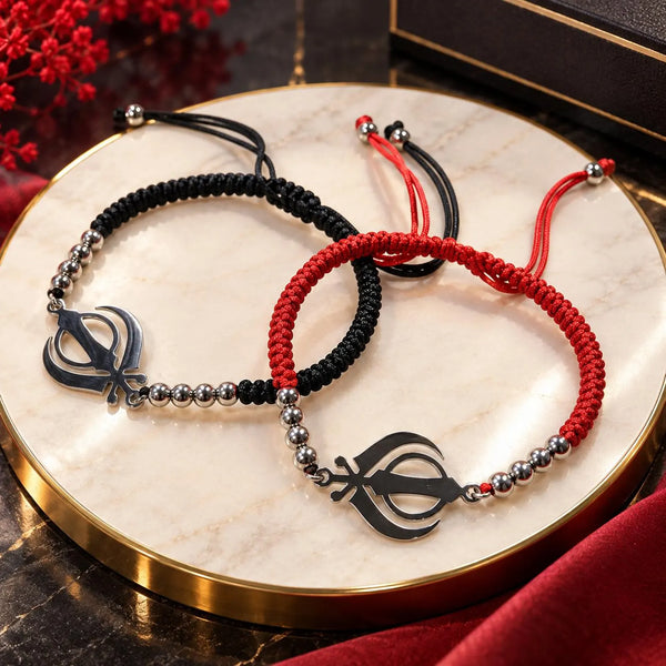 Sikh Khanda Bracelet | Punjabi Sikh Jewelry | HNS Studio