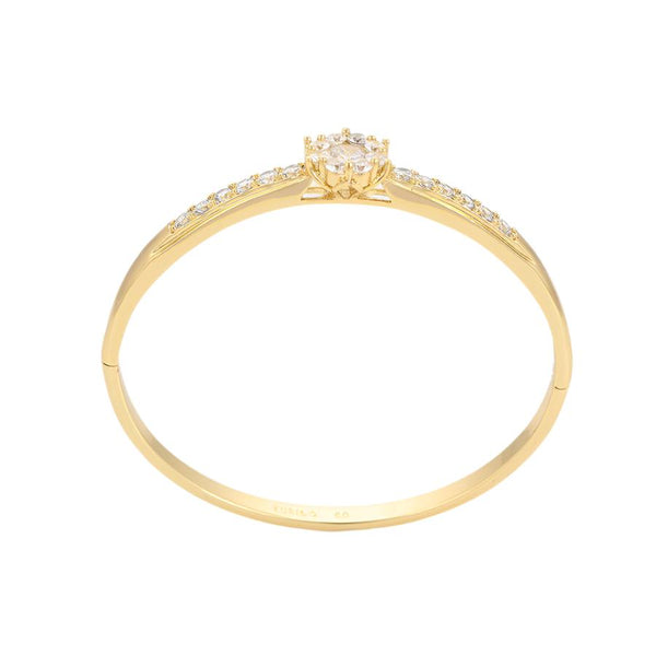 14K gold plated bangle bracelet – water-resistant, never fading, and stylish for everyday wear