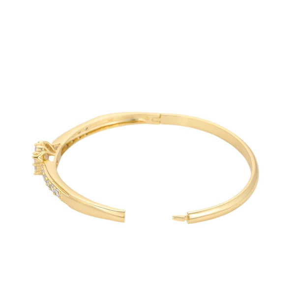 14K gold plated bangle bracelet – water-resistant, never fading, and stylish for everyday wear