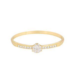 14K gold plated bangle bracelet – water-resistant, never fading, and stylish for everyday wear