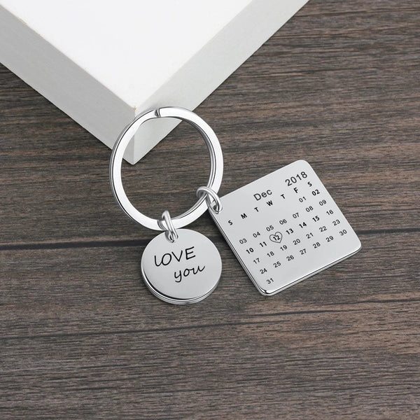 Personalized Calendar Keychain – The Perfect Anniversary Gift