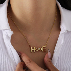 Personalized Two-Letter Pendant Necklace with Infinity