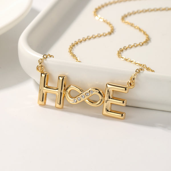 Personalized Two-Letter Pendant Necklace with Infinity