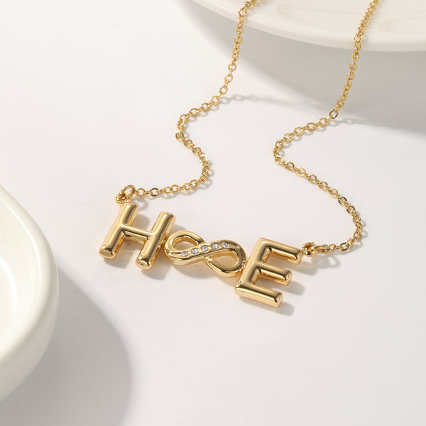 Personalized Two-Letter Pendant Necklace with Infinity