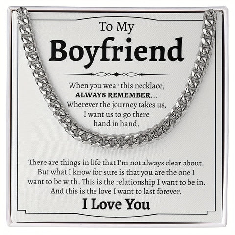 Stainless Steel Cuban Chain Necklace – The Ultimate Boyfriend Gift