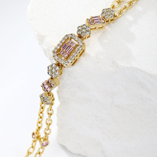 Bracelet with Zircon Gemstone for Her 18K Gold Plated HNS Studio Canada 
