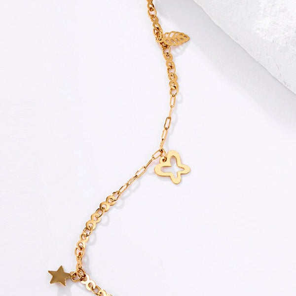 Butterfly Anklet- Gold Plated HNS Studio Canada 