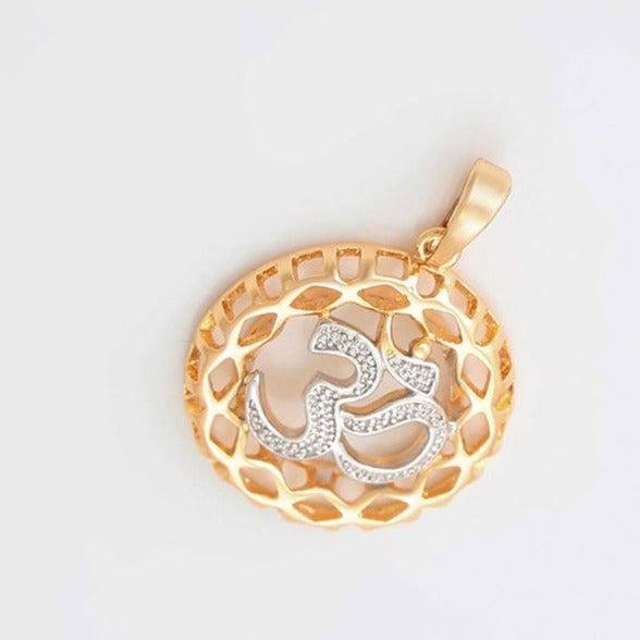 18k Gold Filled OM Necklace HNS Studio Canada 