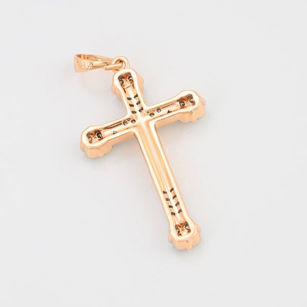 Jesus Crucifix Cross Pendant in 18K Gold Plated HNS Studio 