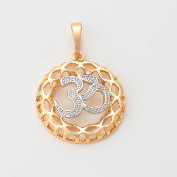 18k Gold Filled OM Necklace HNS Studio Canada 