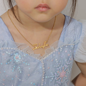 Kids Name Necklace HNS Studio Canada 